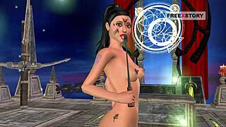 indian bhabhi in 3d cartoon hentai shows sexy positions