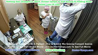 Channy Crossfire Spreads Shaved Pussy for Government Doctor in Tampa