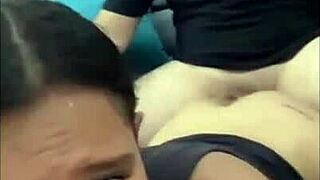 mother's friend bends over showing thongs to provoke me