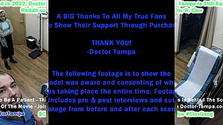 Channy Crossfire Spreads Shaved Pussy for Government Doctor in Tampa