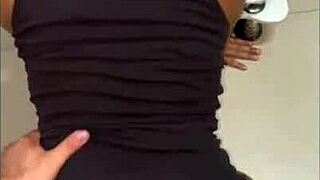 mother's friend bends over showing thongs to provoke me