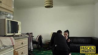 Hey, can this skinny bound submissive handle deep throat action?