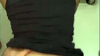 mother's friend bends over showing thongs to provoke me