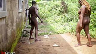 Landlord catches tenant fucking outside, they keep going