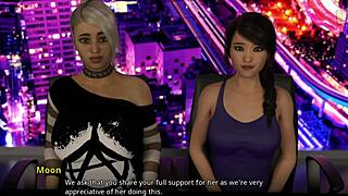 shauna passionately edges john in this emotional hentai scene with big tits and ass