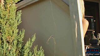 Big Natural Tits Milf Feels Excited Outdoor Striptease