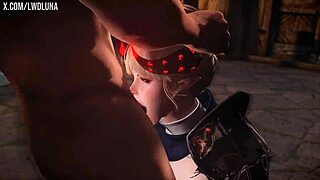 skyrim blonde demon fucked