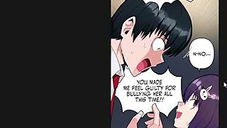 Oh wow, the hypnosis app was fake in ep2! This hentai slut got tricked in black anime fantasy! 😲