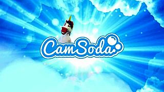 busty latina ella knox has wild orgasm masturbating with magic wand on webcam