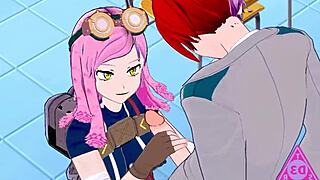 Koikatsu Hentai: Mei Hatsume And Shoto Todoroki Engage In Hardcore Sex, Blowjob, Handjob, And Cumshot In Uncensored Gameplay