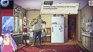 Hot elf blonde in souper game demo