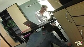 outstanding secretary craves a deep pussy pounding after tough workday