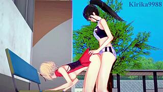 chisato and takina's wild futanari action 😍