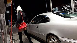 공공 세차장 야외 섹스 미친듯이