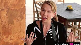 Skinny Stripper Slut Undresses Outdoor