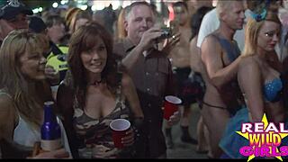 Sluts Flash on Fantasy Fest Streets!
