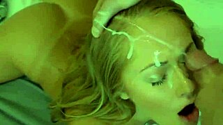 shorty gets cumshot in blowjob compilation