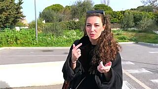 First X Scene for Livia - Brunette Bent Over in Doggystyle with Facial Cumshot