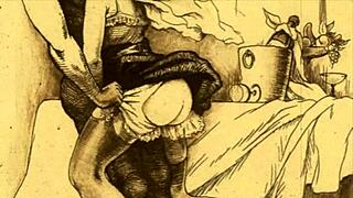 Vintage Erotic Drawings with Unique Retro Charm