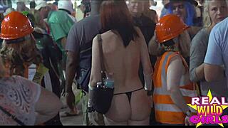 Sluts Flash on Fantasy Fest Streets!