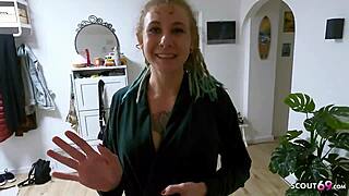 Skinny German Teen Julia Juice Banged Raw by Postman