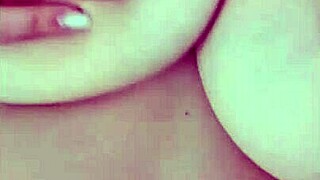 busty beauty feels excited with big nipples