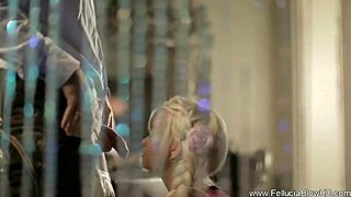 German Blonde Gives Secret Blowjob Fantasy Session