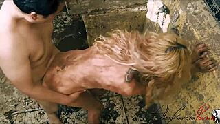 wow, my zombie friend learns to fuck from me