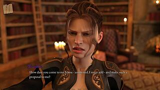 In this hentai game anime episode, the price of power unfolds