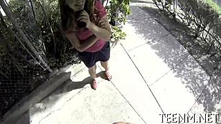 Babe Courtney Loxx engulfing rod for cash