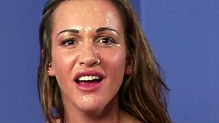 busty inked britt demands cock and facial, she insists