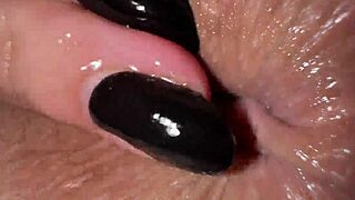 i'm fingering my ass close up with dirty talk and getting anal orgasm