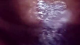 Asian girl bent over for intense doggystyle