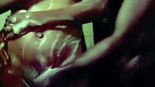 Asian girl bent over for intense doggystyle