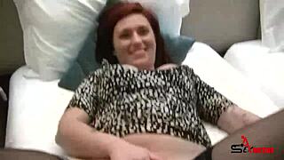 Watch this redhead suck big dick in public?