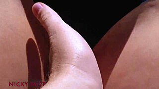 stepsister cums in panties in garden