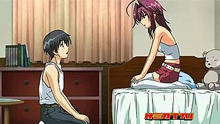 Step Sister and Brother Caught in Intense Hentai Action