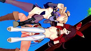 Genshin Impact - Two Archer Girls in Stunning 3D Hentai 4K 60FPS Uncensored