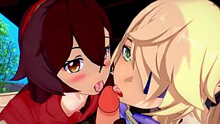 Genshin Impact - Two Archer Girls in Stunning 3D Hentai 4K 60FPS Uncensored