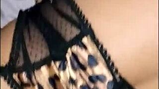 Blonde milf in lingerie takes her first big black cock anal from pov, cumming hard on toys in missionary interracial session.