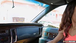 Black Babe Sucks White Cock