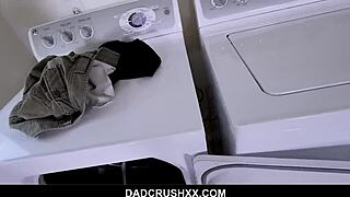 slutty teen avi love gives stepdad a wet sloppy blowjob after sneaking around