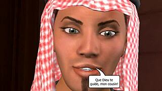 3D gay sex with animated Prince of Desert, wow!
