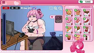 Feed the horny streamer with intense erotic hentai anime action