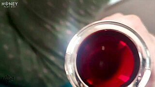 Wow, Hayden’s toy blends cock like crazy in wild bedroom action with Latina brunette