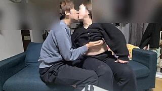 Japanese Wife Gives Intense Blowjob to Husband