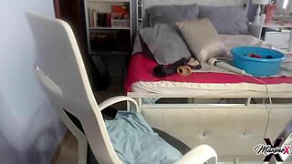 maxine x slams a 24-inch dildo deep in solo action