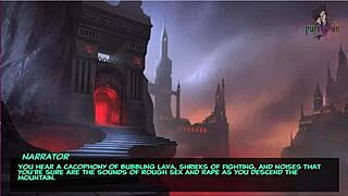 Exclamatory-Provocative Wow! Rough Sex Against Rocks in Legend of Elmora Part 3