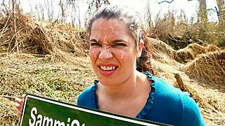 Public Cumwalk with Facial Shame in Open Display