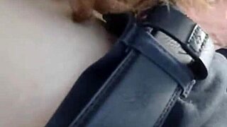 Giving morning blowjob to my buddy in car